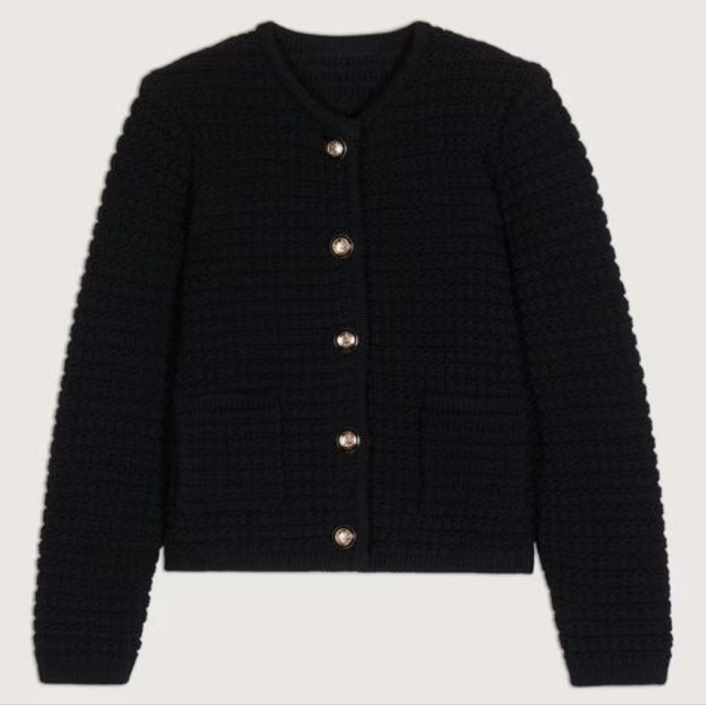 Bash Gaspard Cardigan Black Size 1 - Picture 3 of 4
